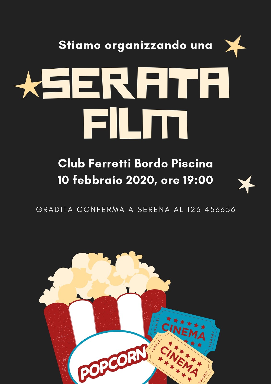 Serata Film Noir Invito Poster