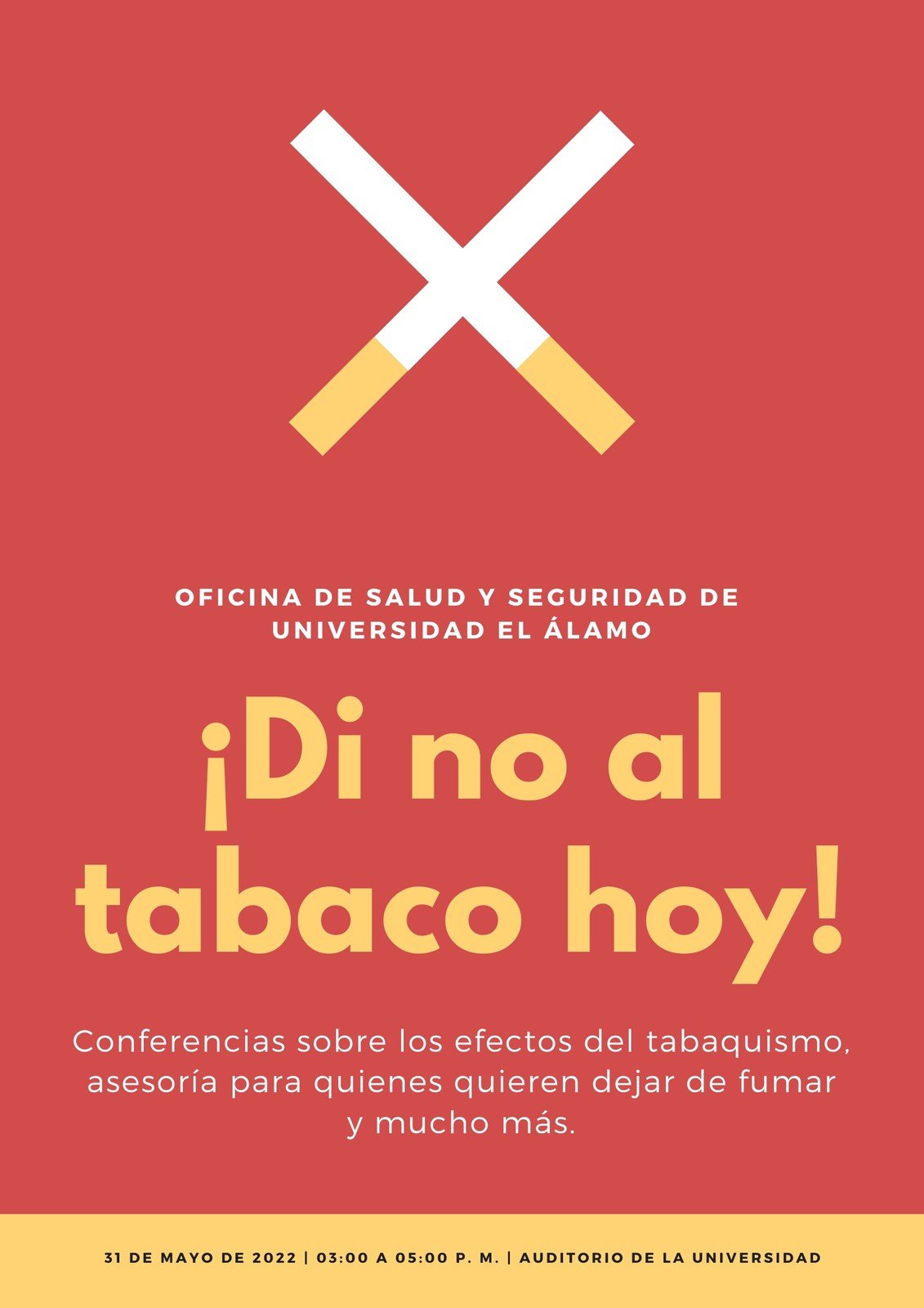 Carteles de prohibido fumar editables online