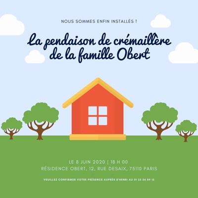 Modeles D Invitations Pour Votre Cremaillere Canva