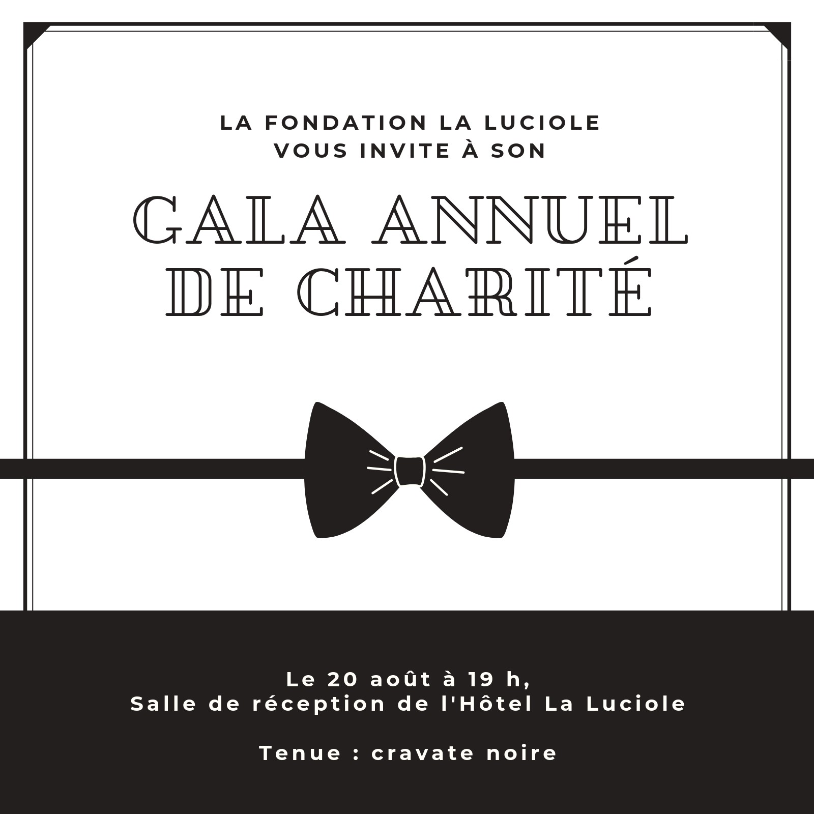 Invitations une soir e formelle mod les gratuits Canva