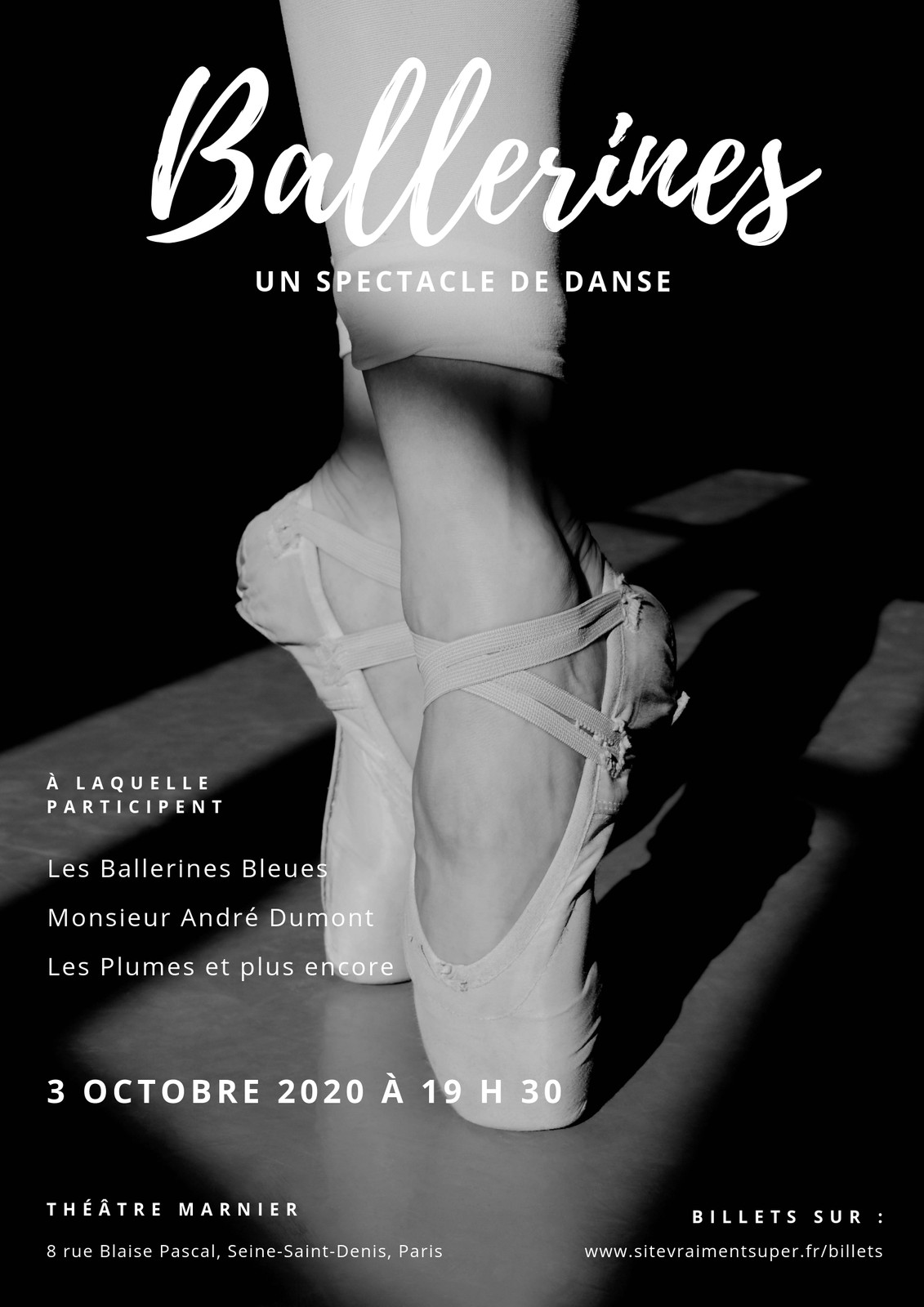 Posters Affiche de danse mod les gratuits Canva