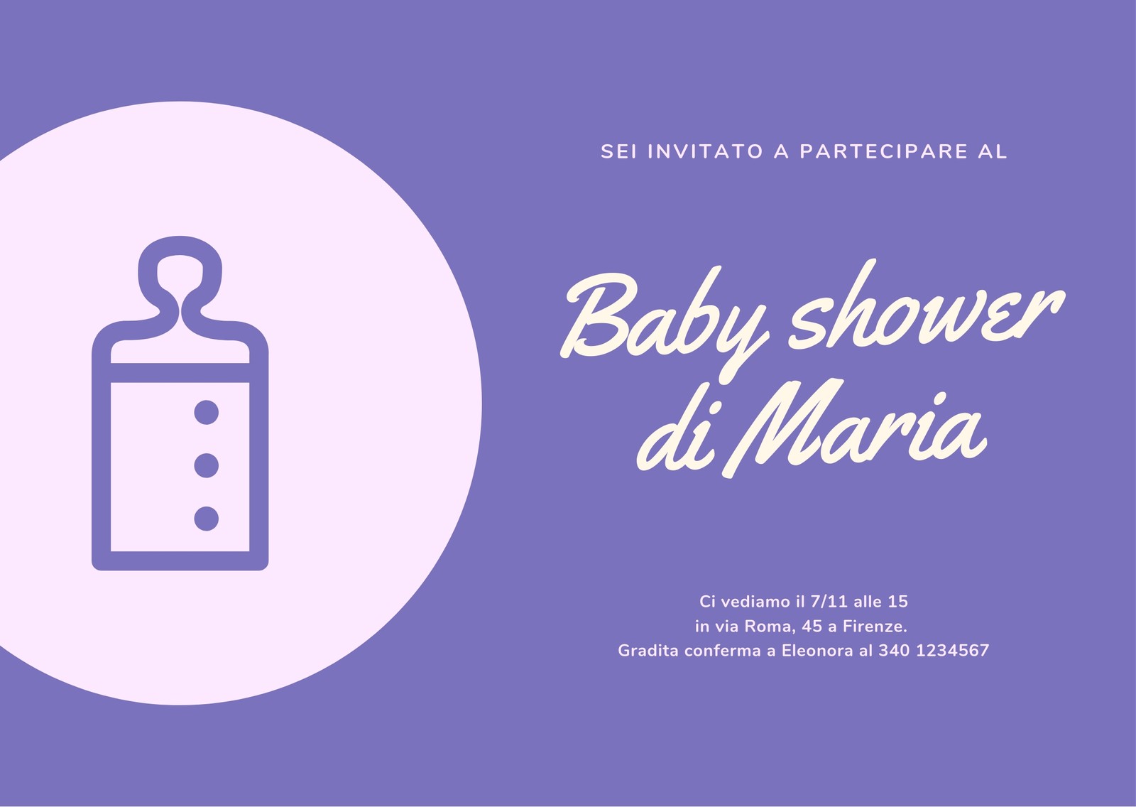 Biglietti Inviti e Auguri Baby Shower: Modelli