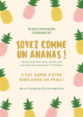 Ananas Citation Affiche