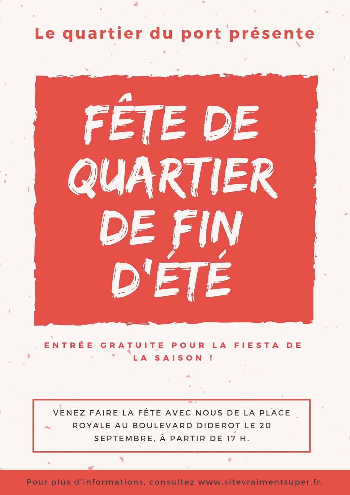 Affiche de fête des voisins & quartier : modèles gratuits | Canva