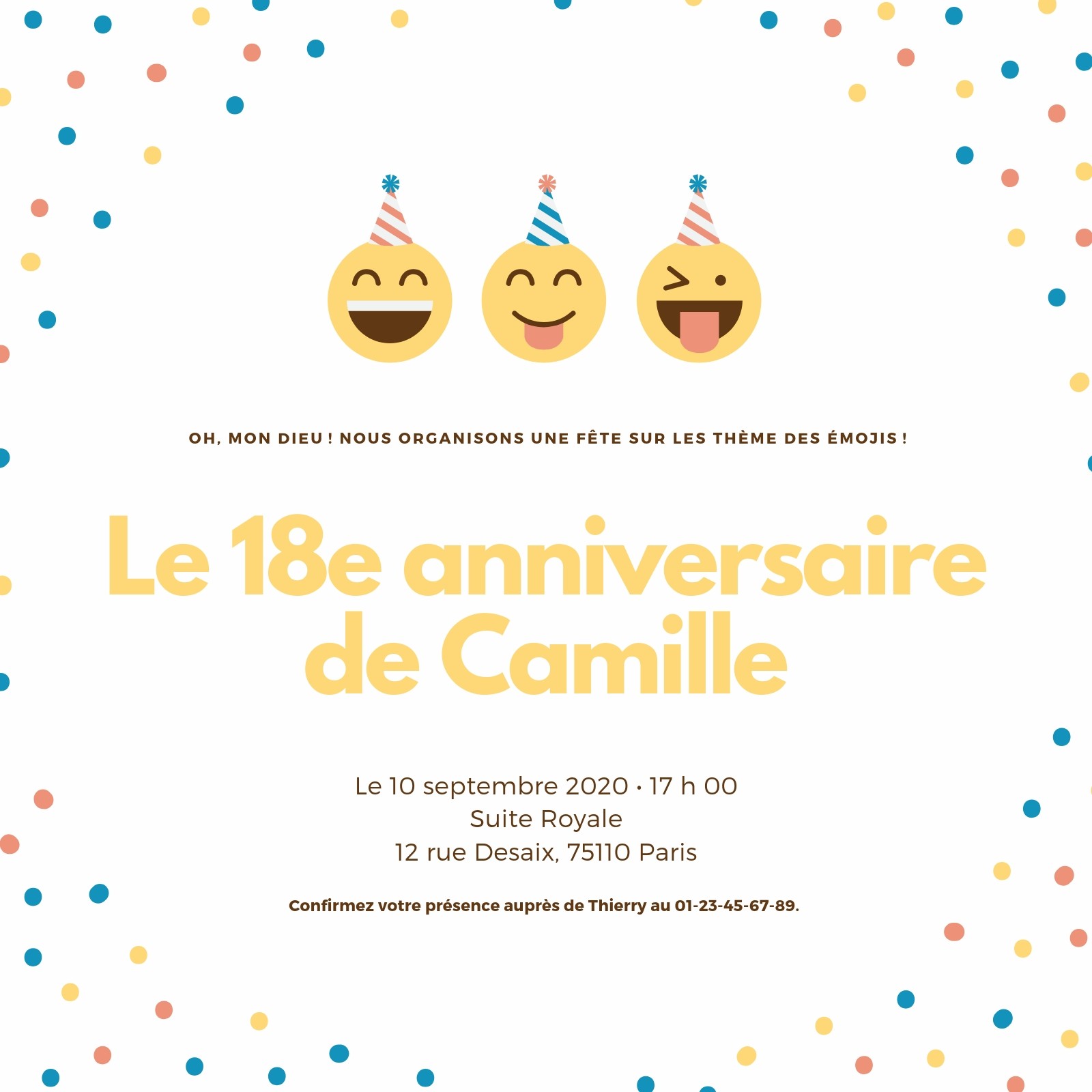 Anniversaire 18 ans humour  Invitation anniversaire, Carte
