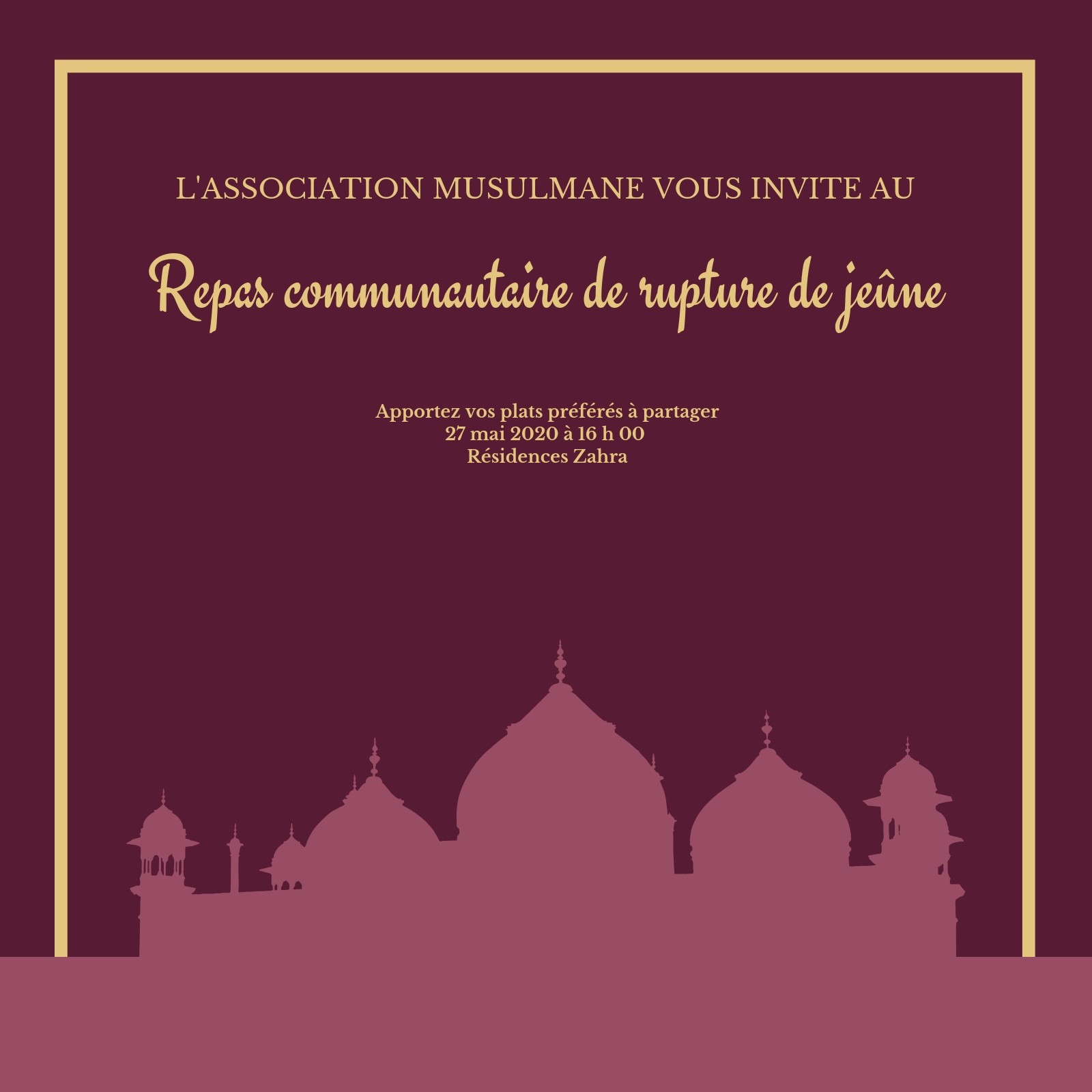 Modèle Le Calendrier Du Ramadan, La Brochure Du Calendrier Du Ramadan 2023