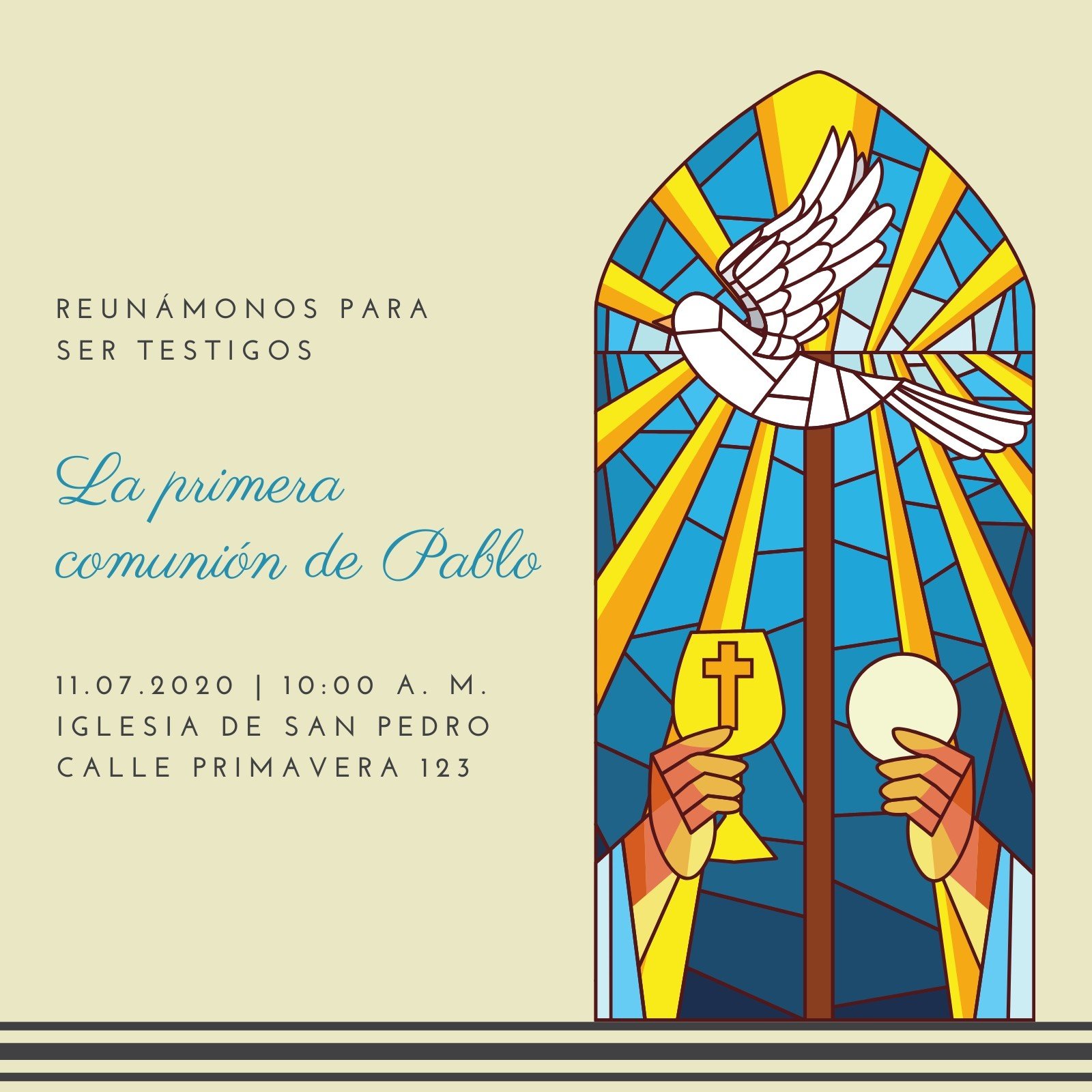 Invitaciones de Primera Comunión SLP Mexico