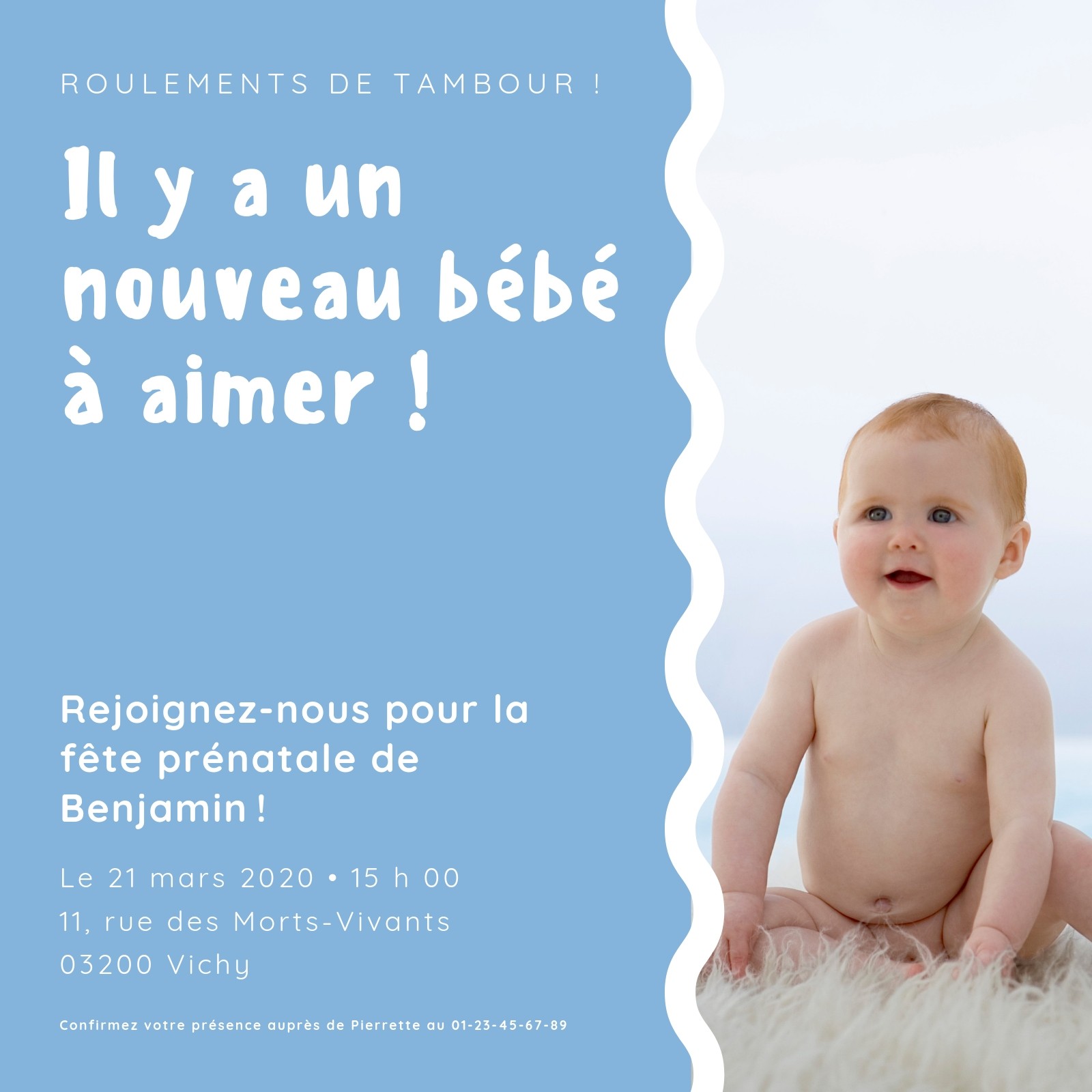 Invitation A Une Baby Shower Superbes Modeles Gratuits Canva