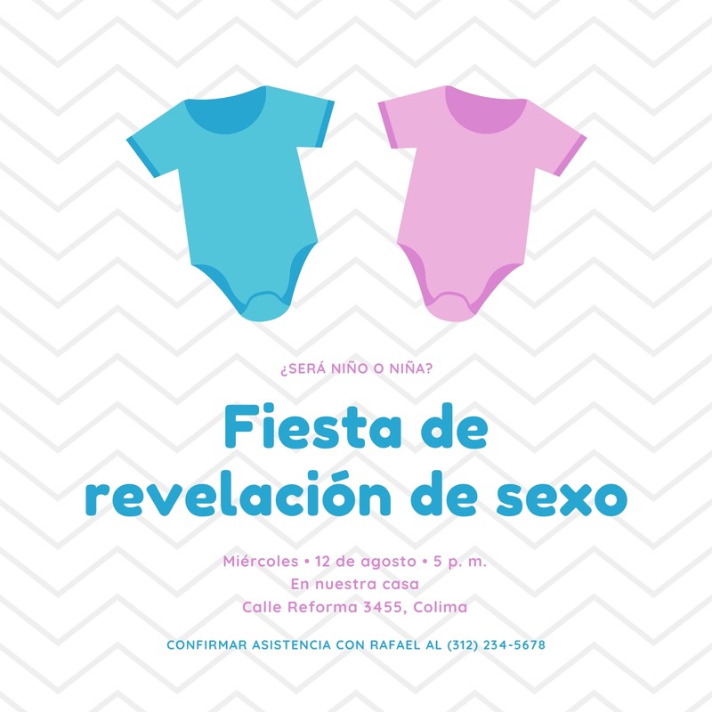 Plantillas De Invitaciones Para Revelación De Género Canva 3645