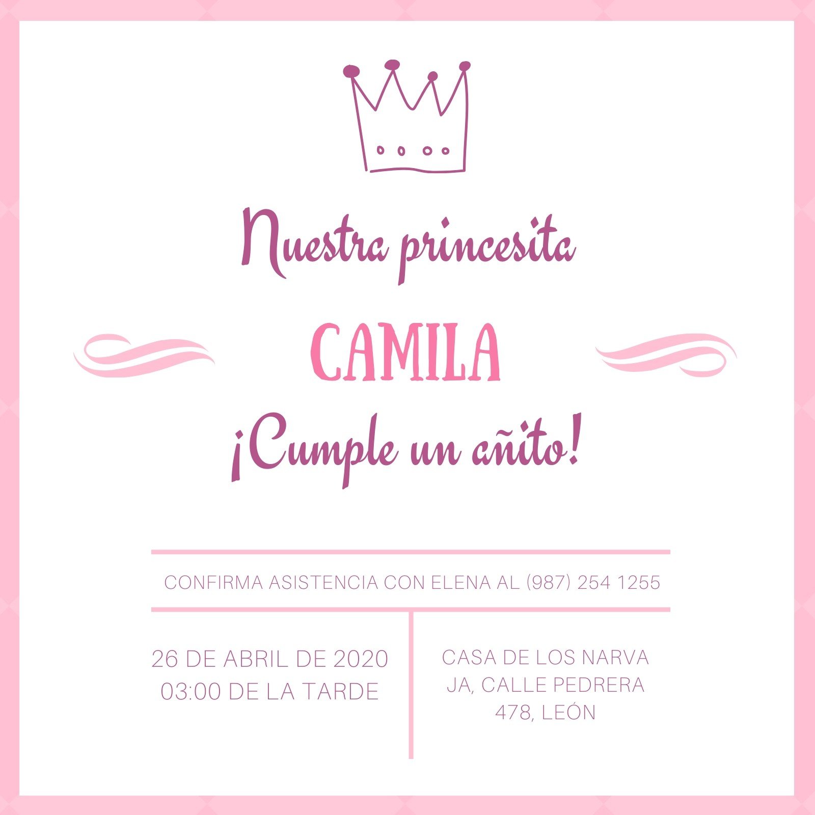 Plantillas de invitaciones de princesas gratuitas | Canva