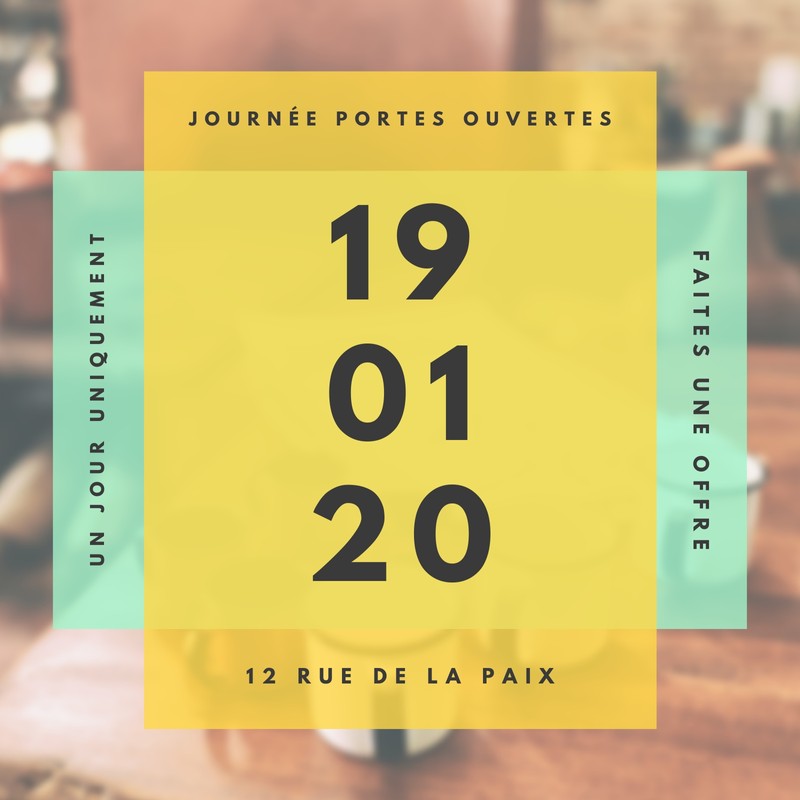 Invitations à Une Journée Portes Ouvertes à Personnaliser Canva 