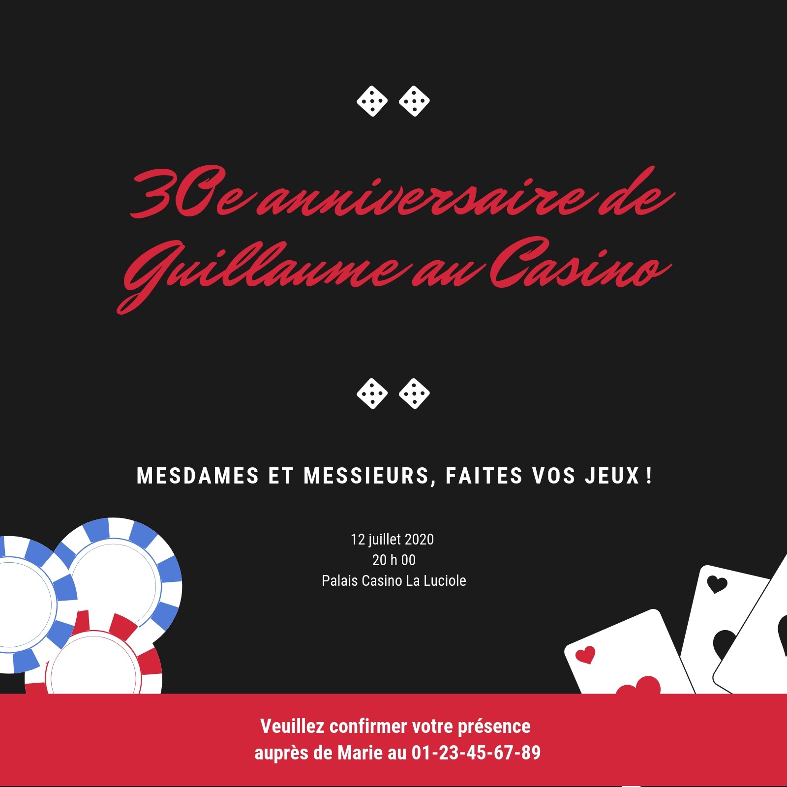 Page 15 Carte D Invitation Anniversaire 12 Modeles Gratuits Canva