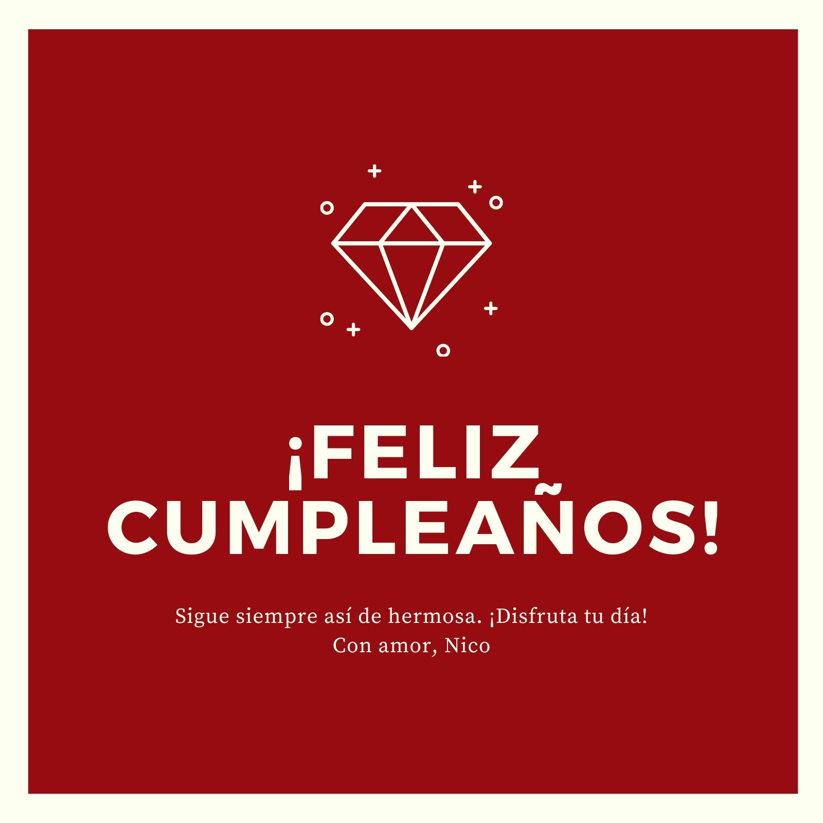 Photocall Instagram feliz cumpleaños fondo rojo personalizado con tu foto,  nombre y fecha