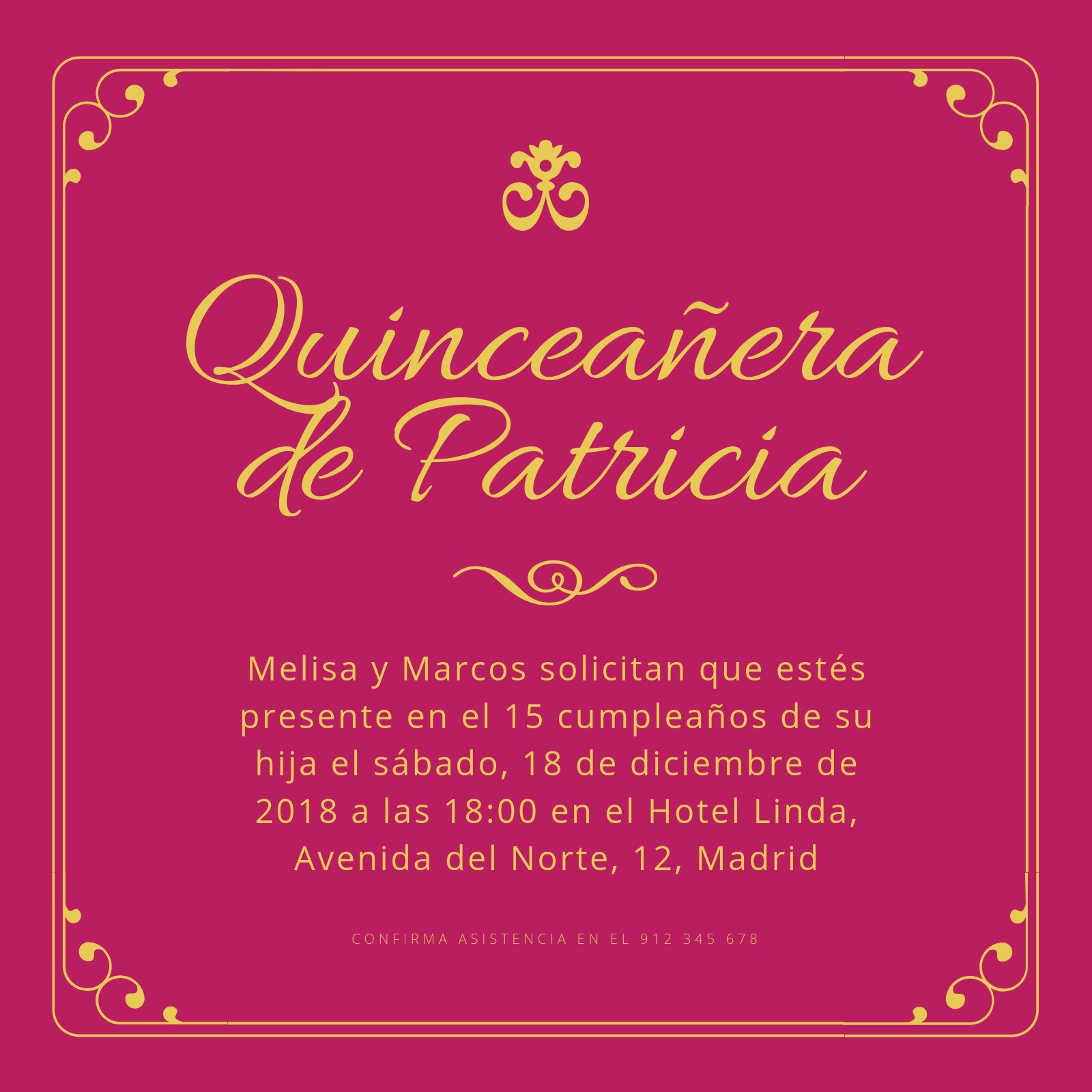 Quinceanera Invitaciones En Espanol 8718