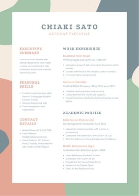Business Cv Template from marketplace.canva.com
