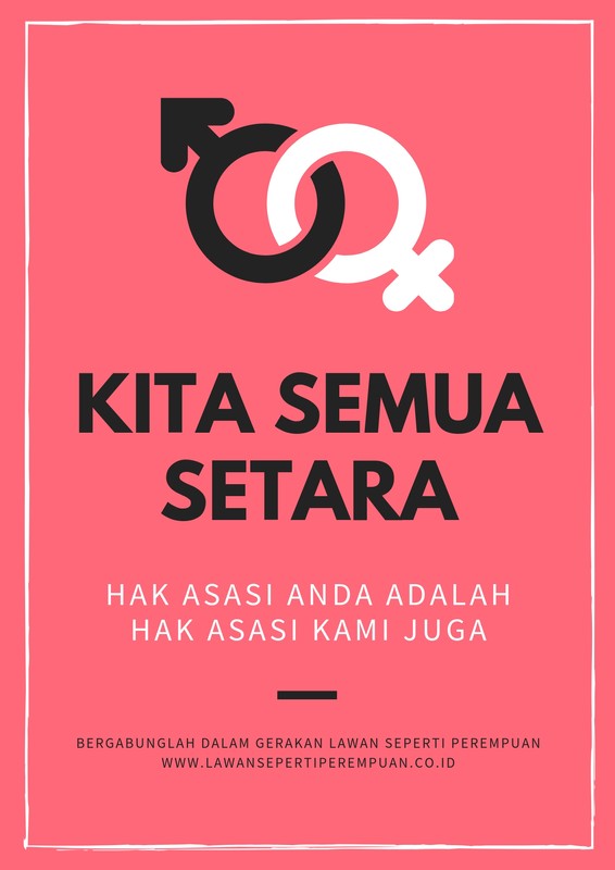 Gunakan Contoh Poster Kesetaraan Gender Gratis Canva