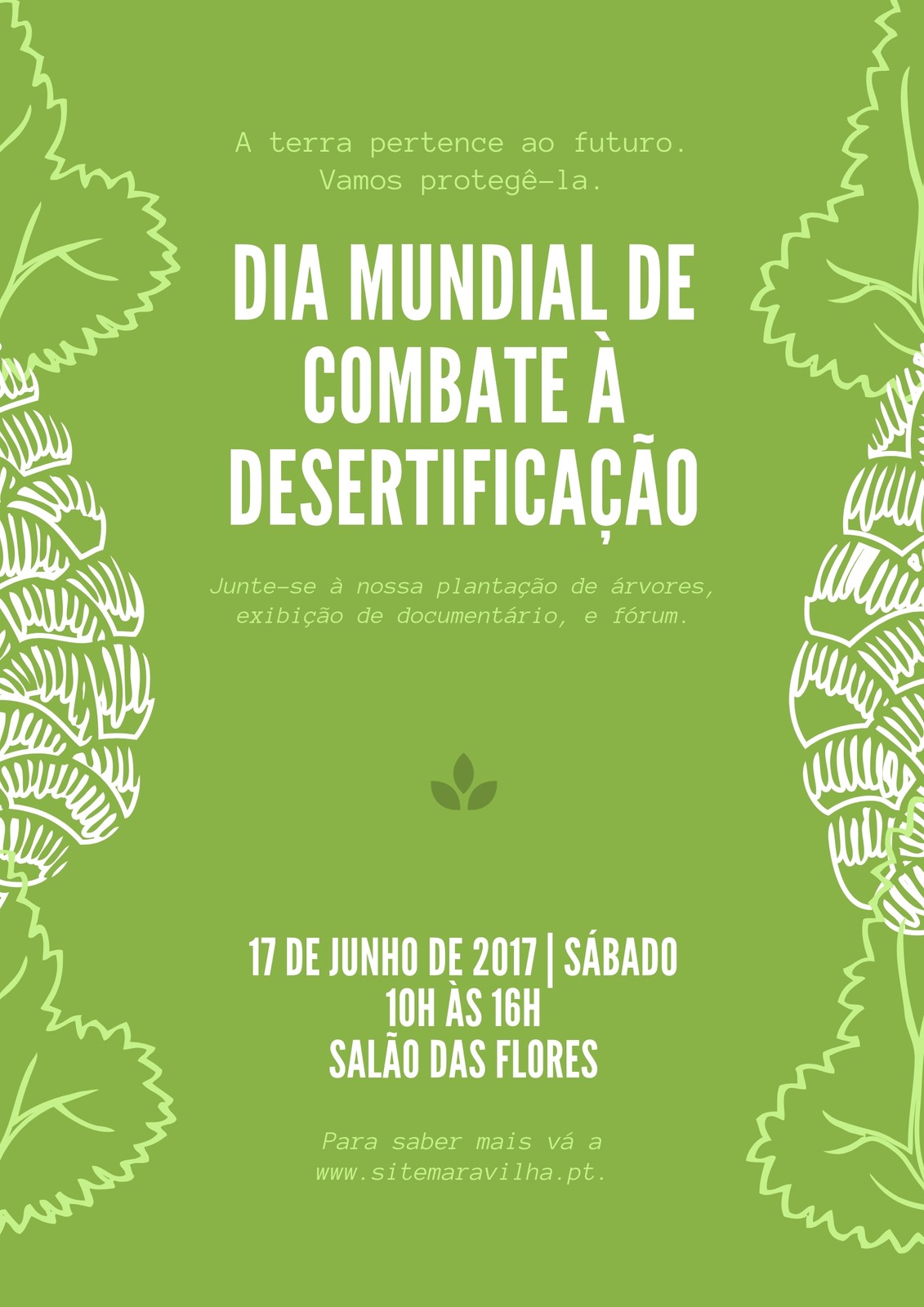 Explora Os Nossos Modelos Gratuitos De Posters De Dia Mundial De Combate à Desertificação Canva 2714