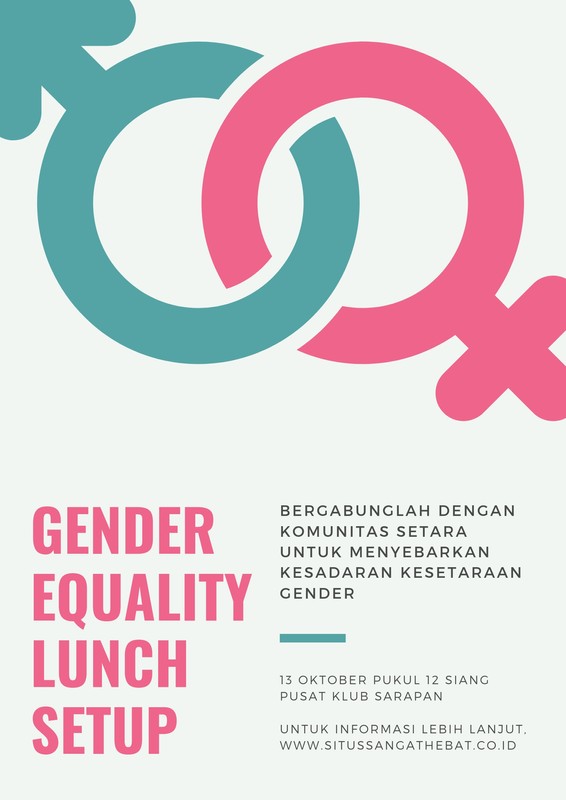 Gunakan Contoh Poster Kesetaraan Gender Gratis Canva 9379