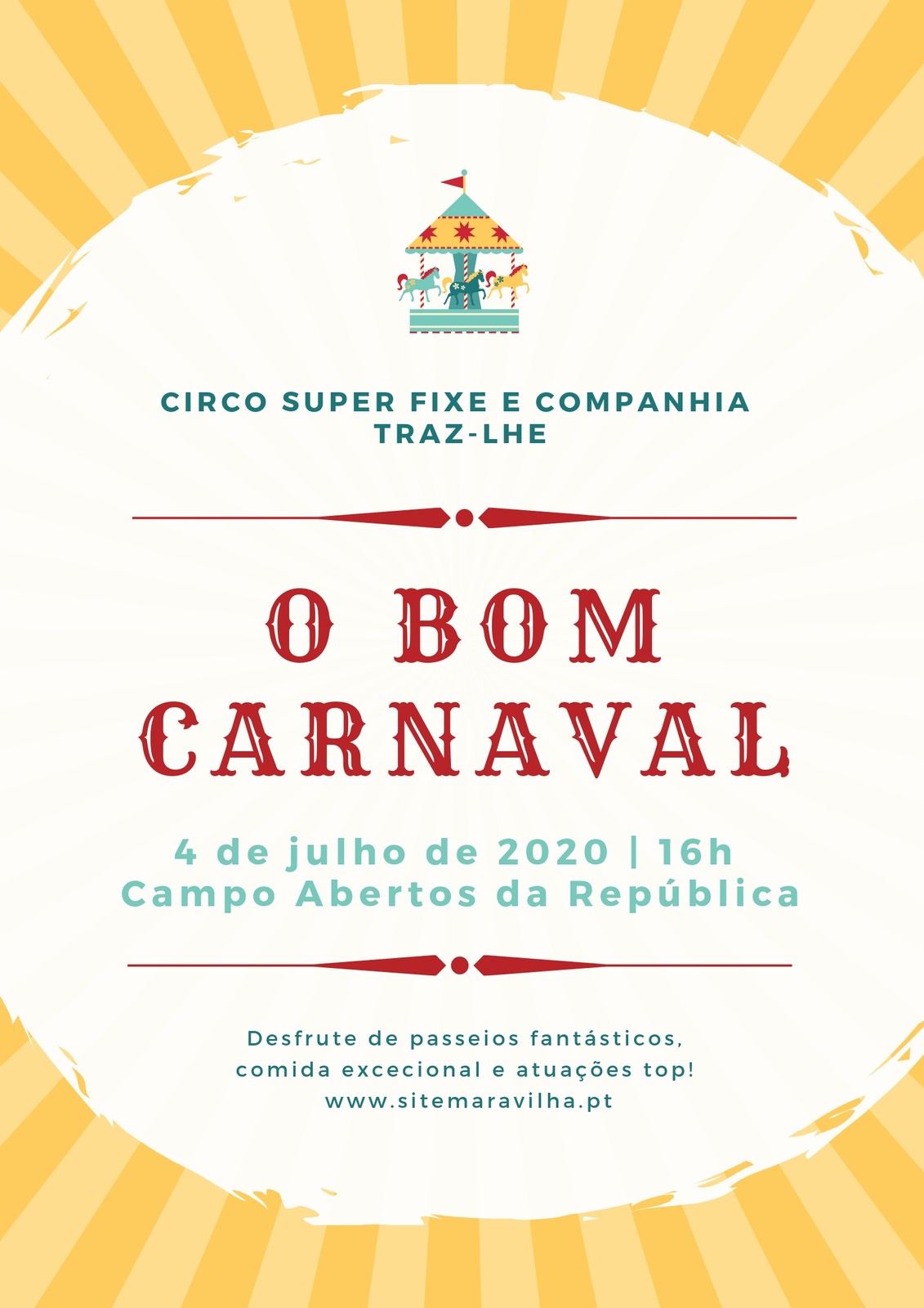 Modelos grátis e personalizáveis de carnaval - Canva