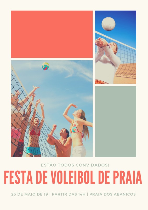 Torneios 1 Torneio Vôlei de Areia Social Media PSD Editável [download] -  Designi