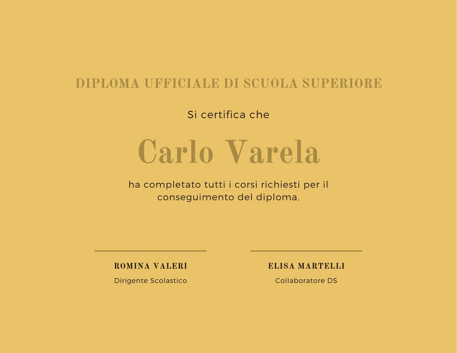 Oro Sfondo Diploma Certificato