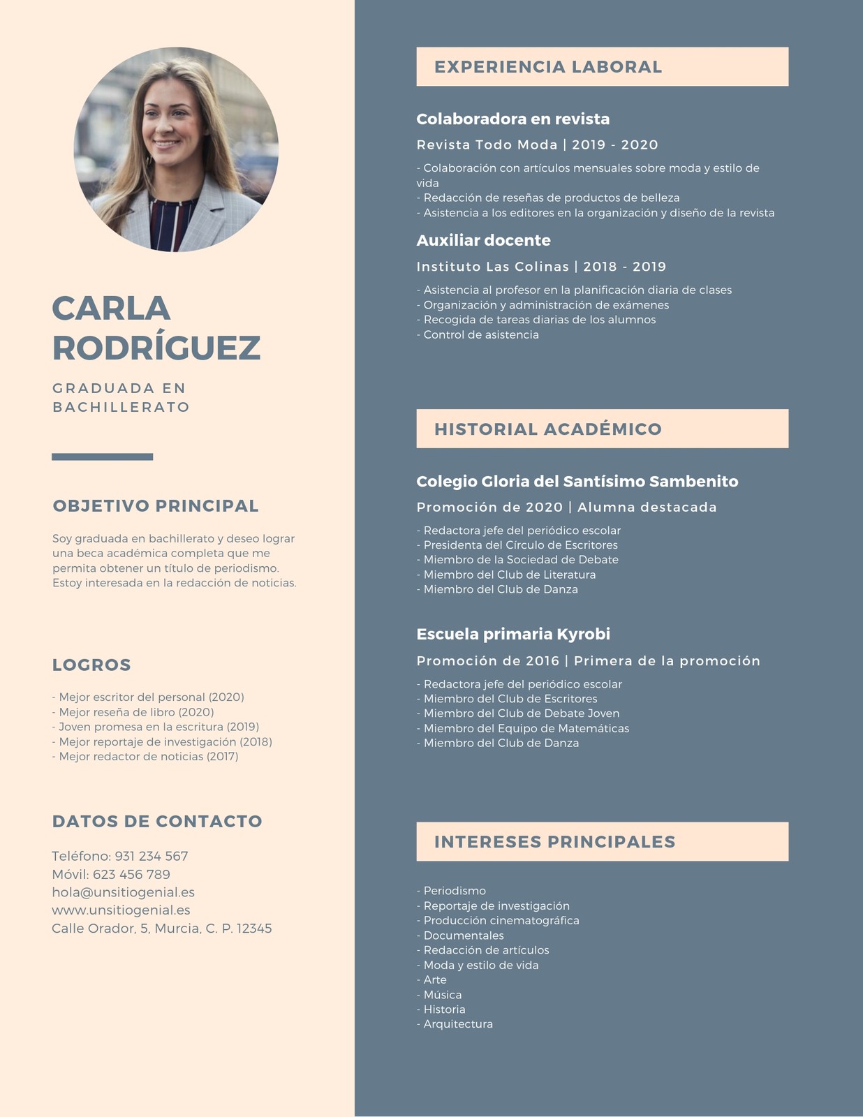 Curriculum Vitae Con Canva - Iniziare una Formale