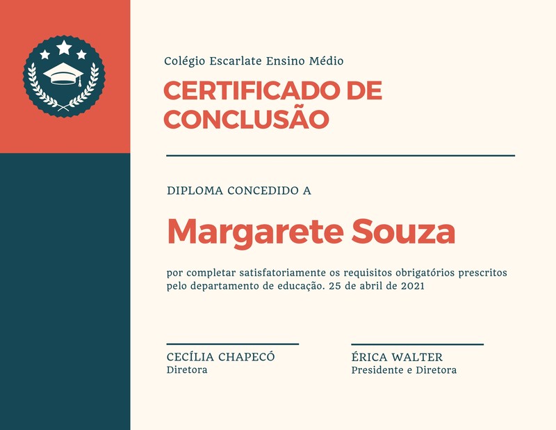 Personalize E Edite Modelos De Certificados Canva