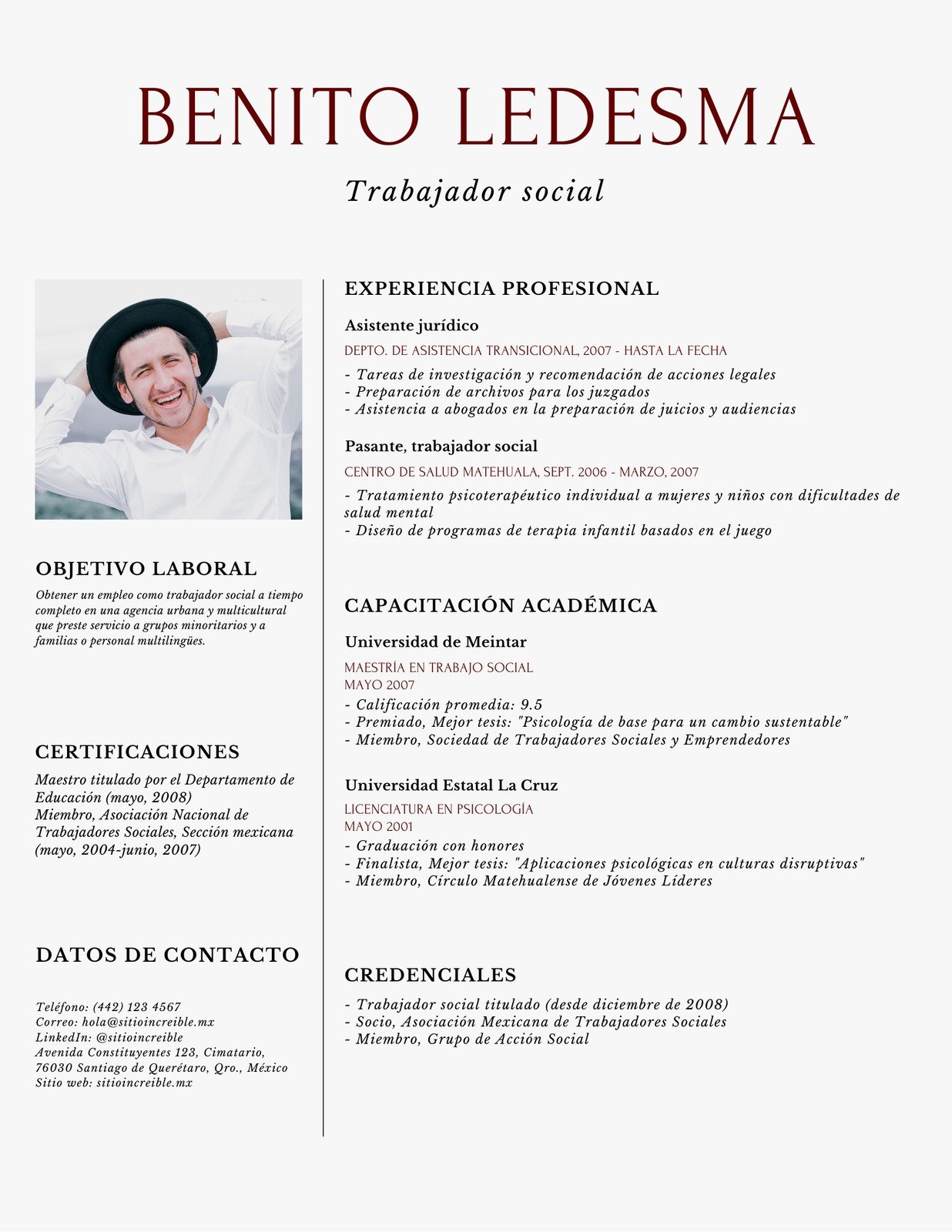 Plantillas Para Curriculum Vitae Con Foto Gratis Canva