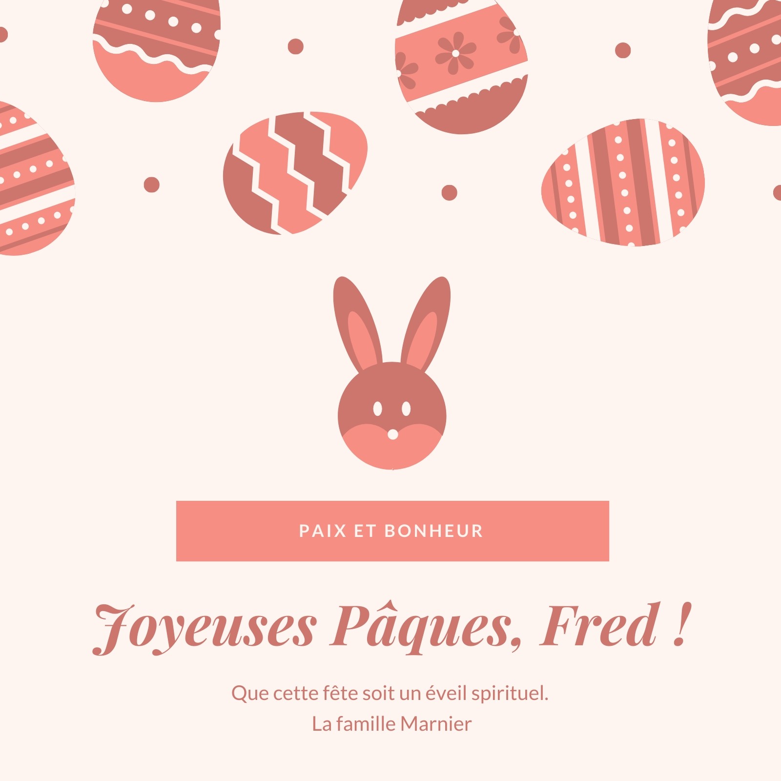 Joyeuses pâques : modèles gratuits à personnaliser - Canva