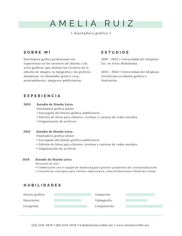 Plantillas Para Curriculum Vitae Básicos Gratis Canva