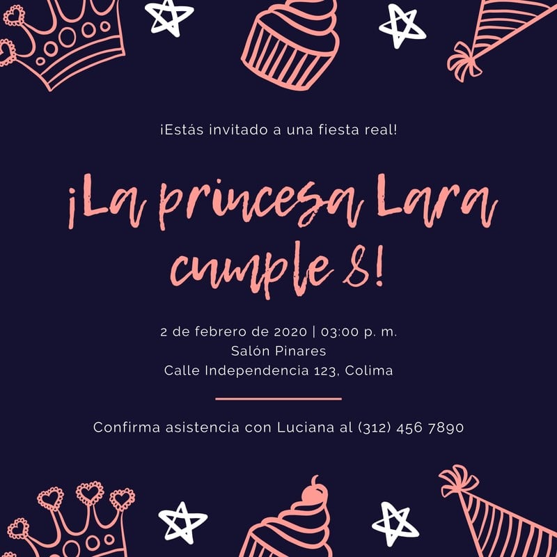 Plantillas Para Invitaciones De Cumplea Os Gratis Canva