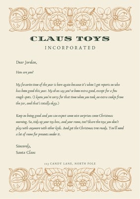 Old Timey Letter Generator from marketplace.canva.com