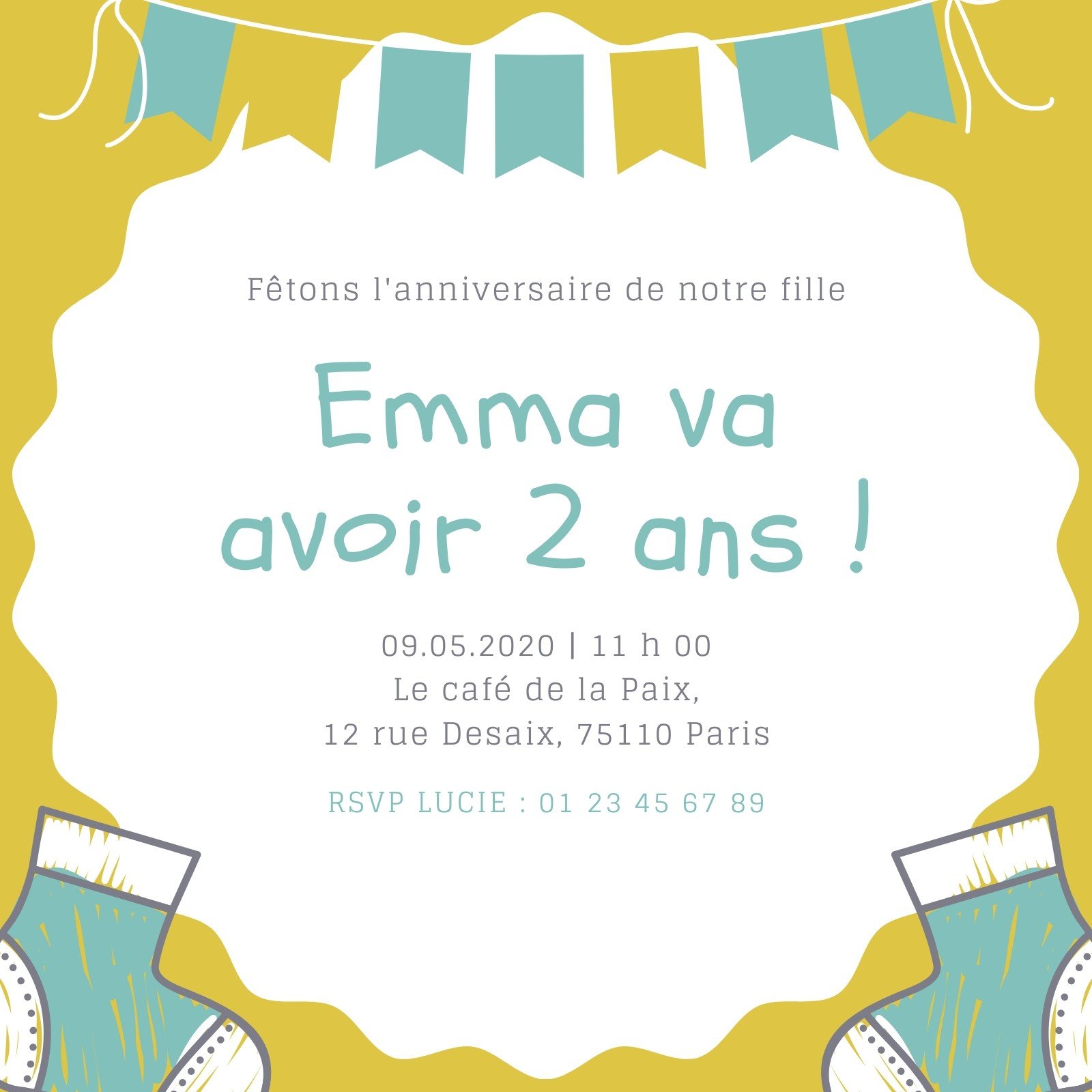 Carte D Invitation Anniversaire 12 Modeles Gratuits Canva