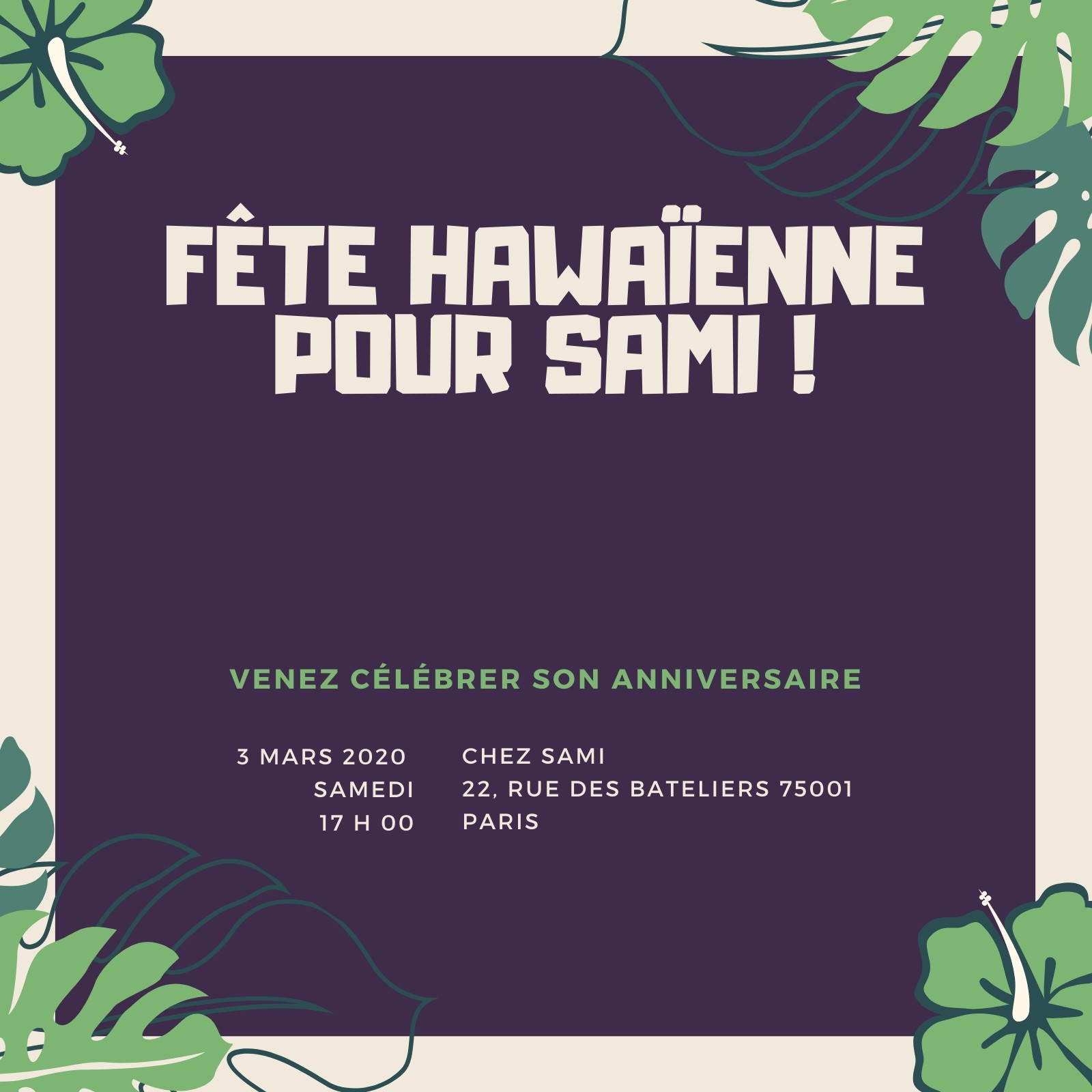 Page 6 Carte D Invitation Anniversaire 12 Modeles Gratuits Canva