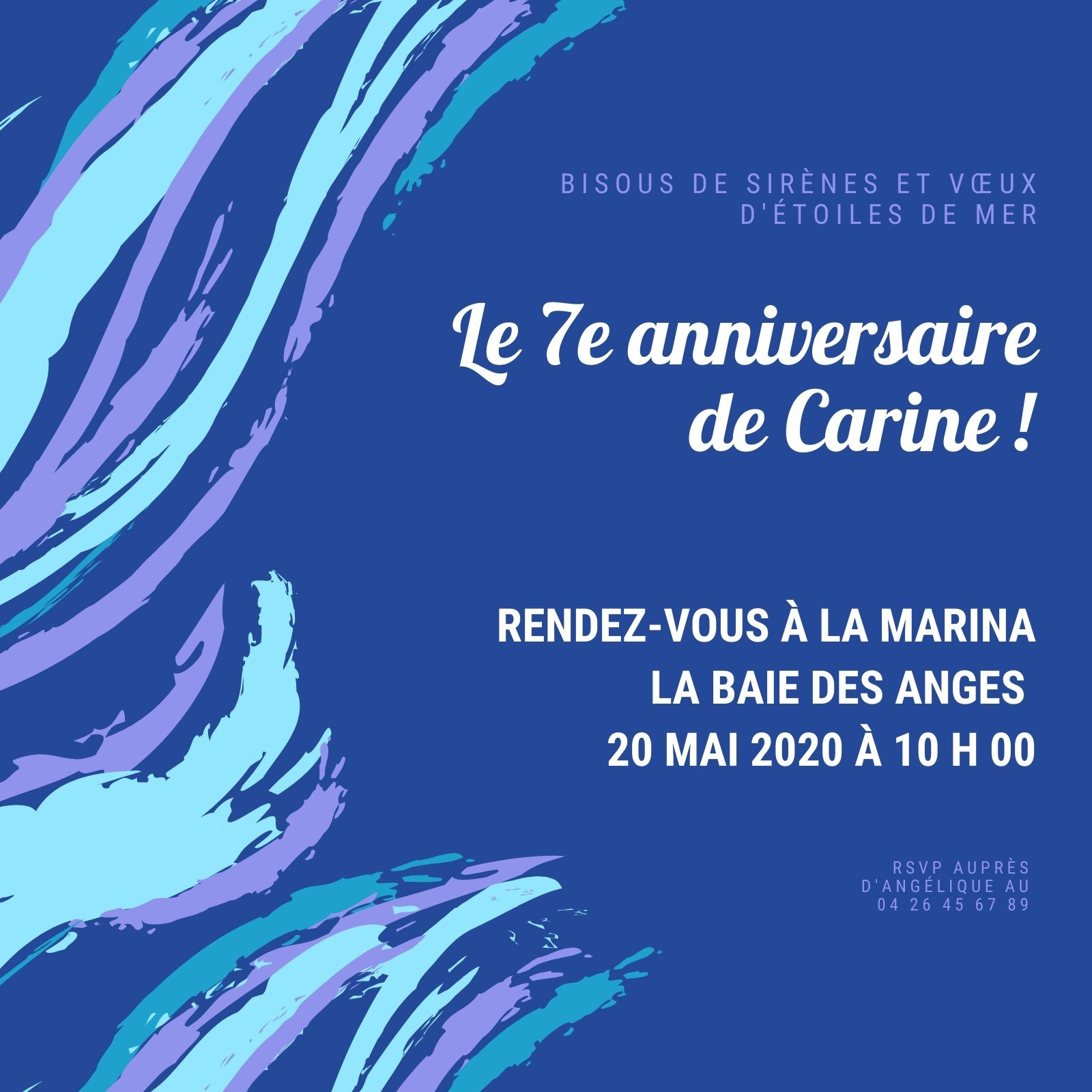 Page 6 Carte D Invitation Anniversaire 12 Modeles Gratuits Canva