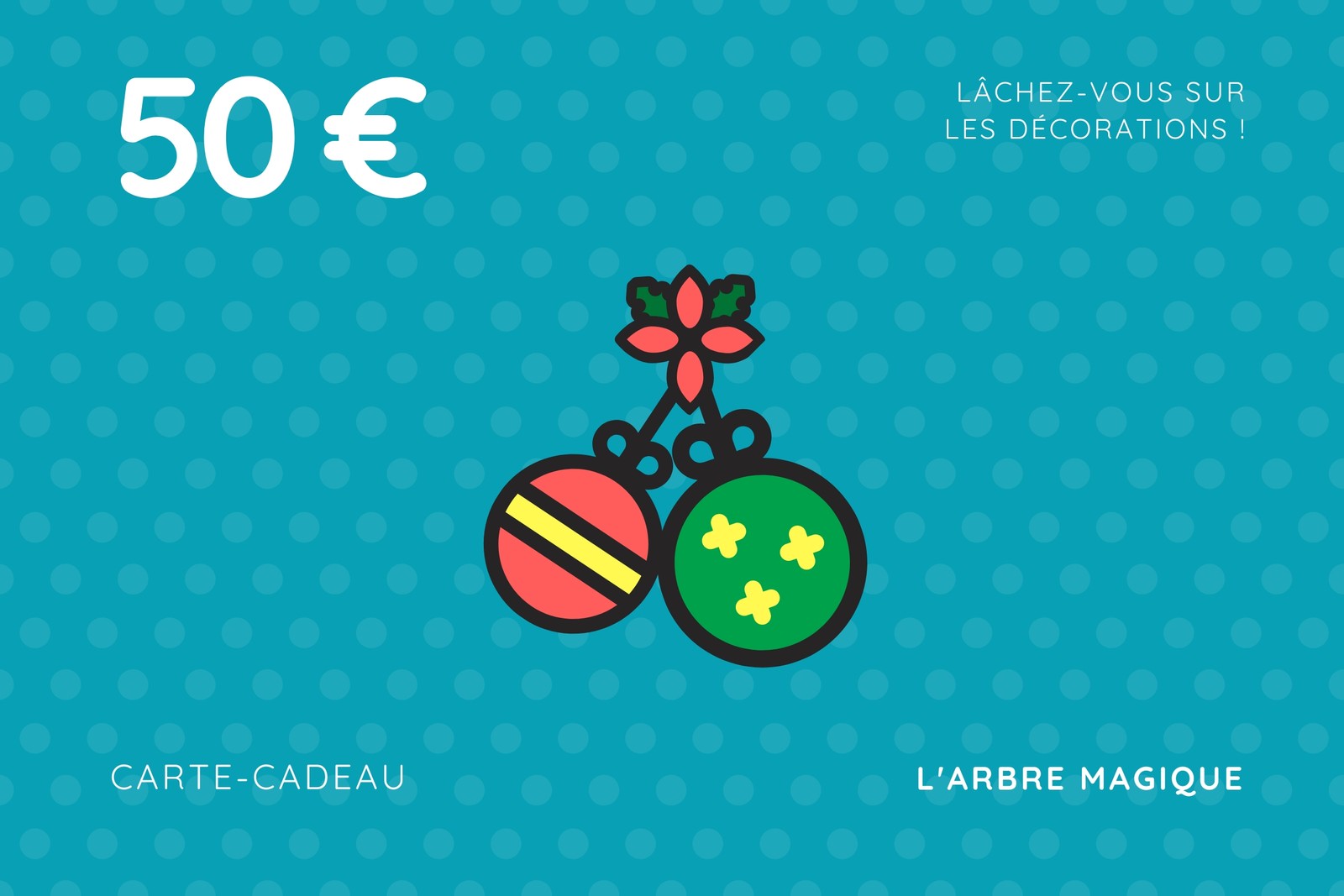 50 bons vierges + 50 enveloppes de Noël à remplir – Bon de Noël