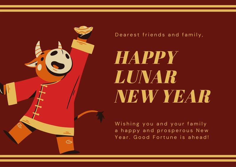 Free Chinese New Year Cards Templates To Customize Canva