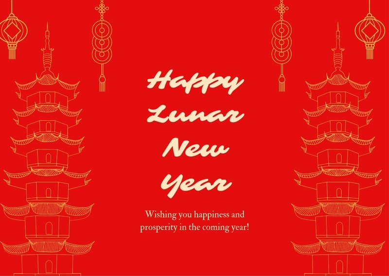 Customize 50+ Chinese New Year Cards Templates Online - Canva