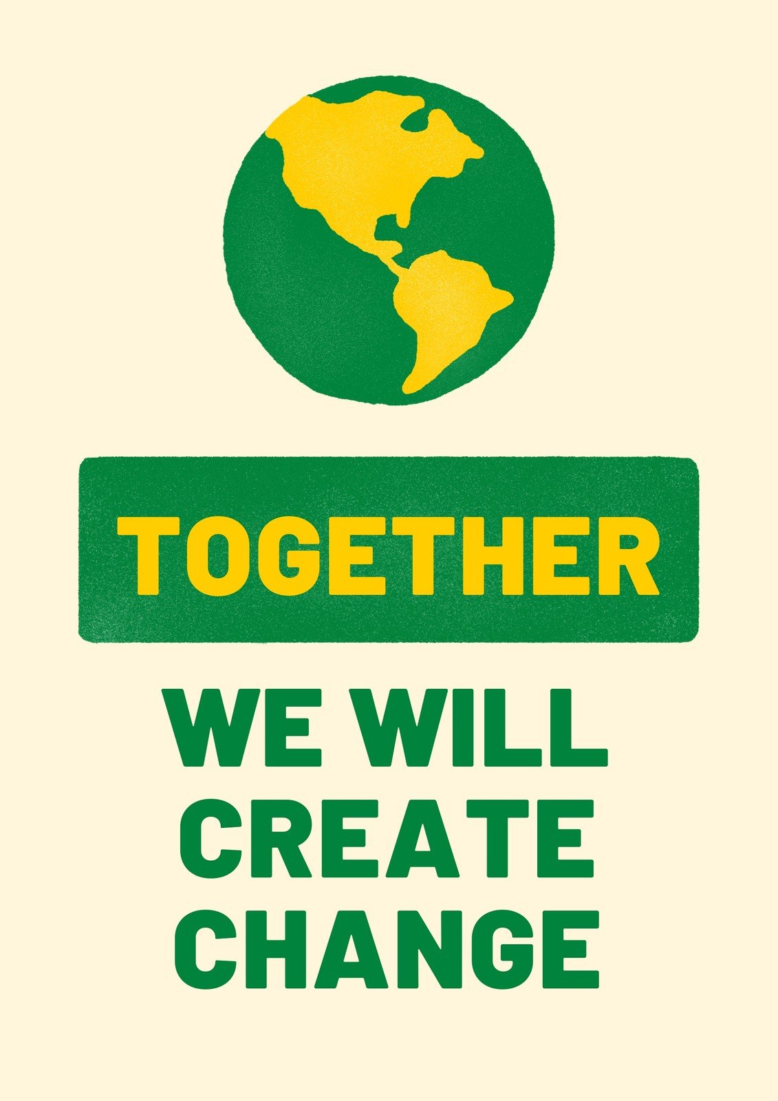 together we can do it poster