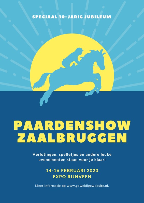 Gratis Printbare Paarden Posters Sjablonen Canva