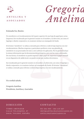 Plantillas de membretes de abogados | Canva