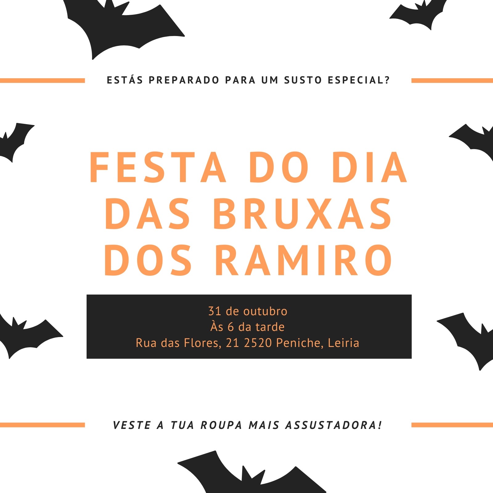 Convite De Clube De Festa Feliz Halloween Modelo