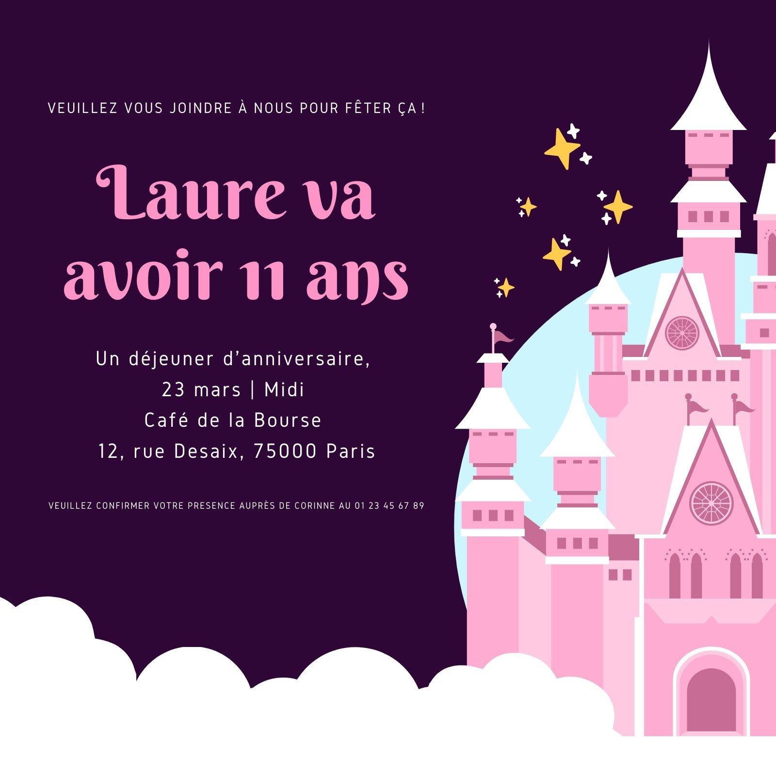 Carte D Invitation Anniversaire 12 Modeles Gratuits Canva