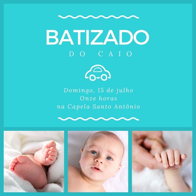 Faça Convites Para Batizado Com Design Perfeito Canva 9511