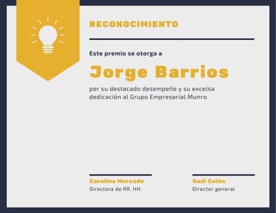 Plantillas Para Reconocimientos Personalizables Canva