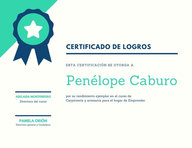 Plantillas Para Certificados De Logros Editables Canva