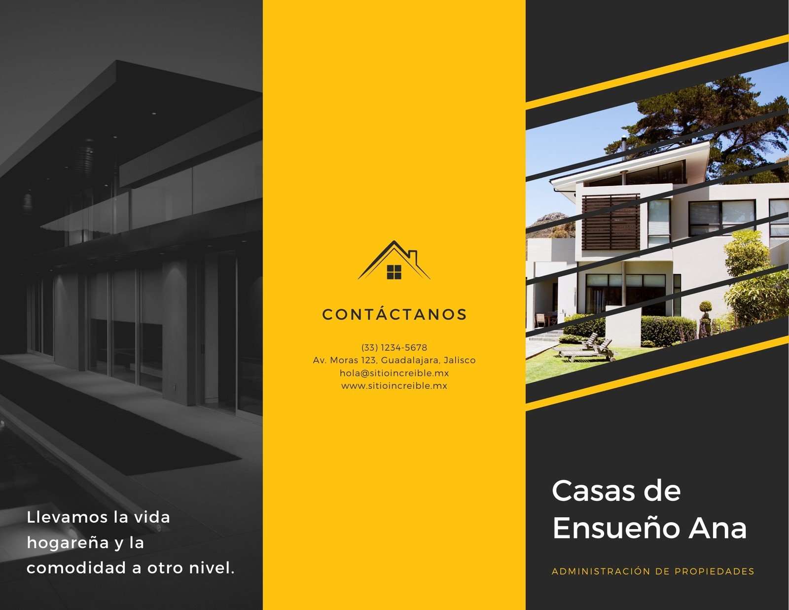 Plantillas de folletos inmobiliarios personalizables | Canva