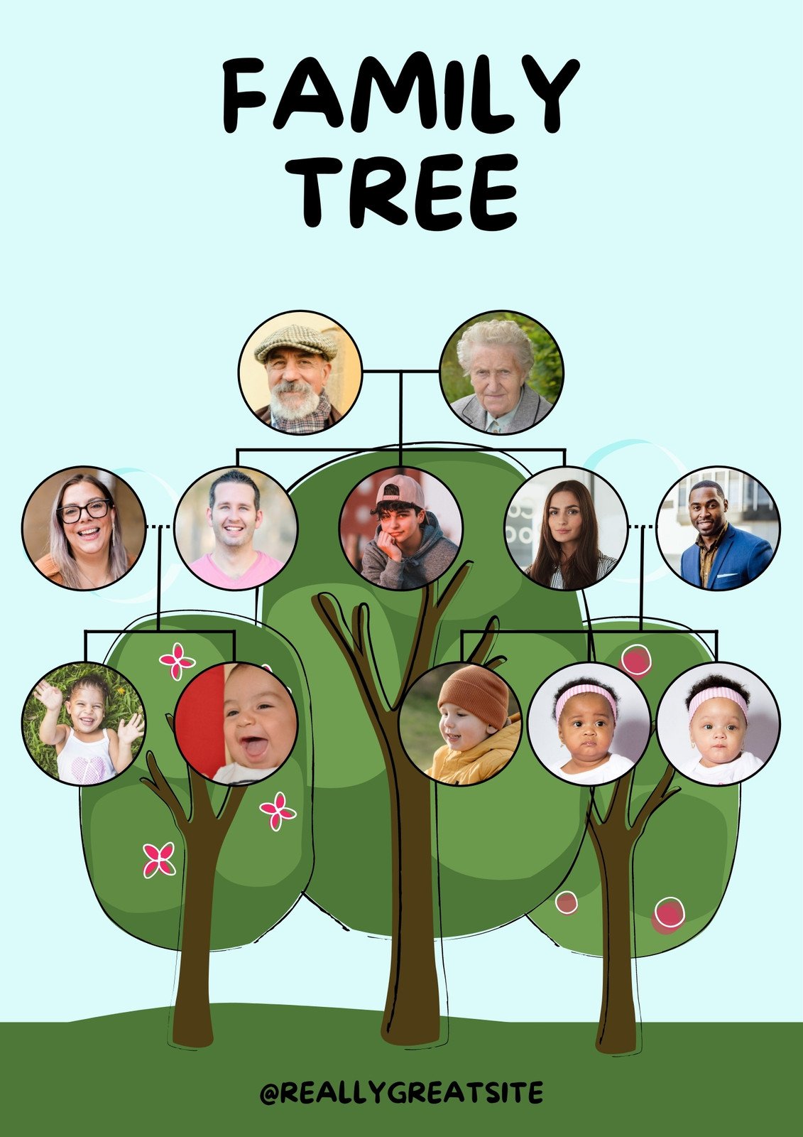 family tree outline image
