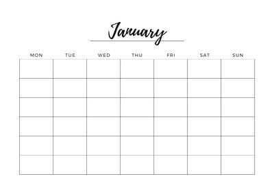 Free and customizable timetable templates