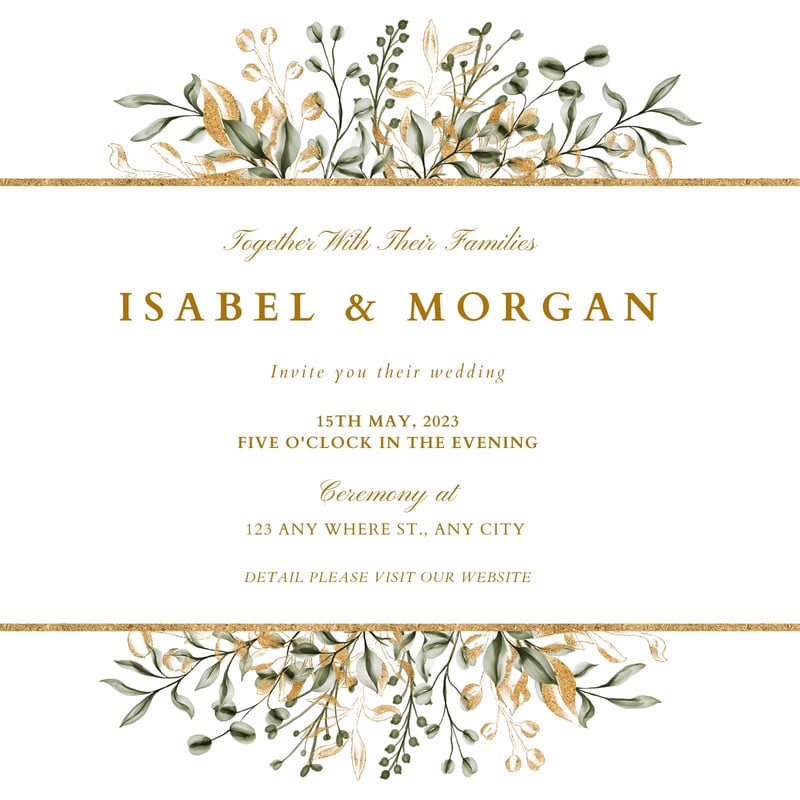 Free custom rustic wedding invitation templates | Canva